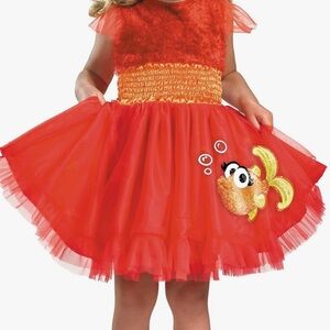 Sesame Street baby-girls Frilly Elmo Costume, Elmo Halloween Children's Costume
